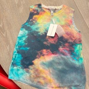 Cotton by autumn cashmere muscle tee, XS, new